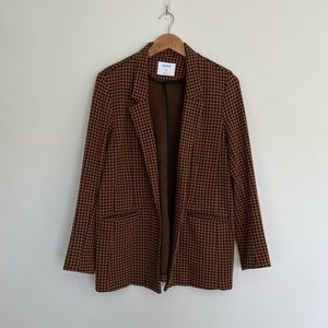 Old Navy Houndstooth Boyfriend Blazer